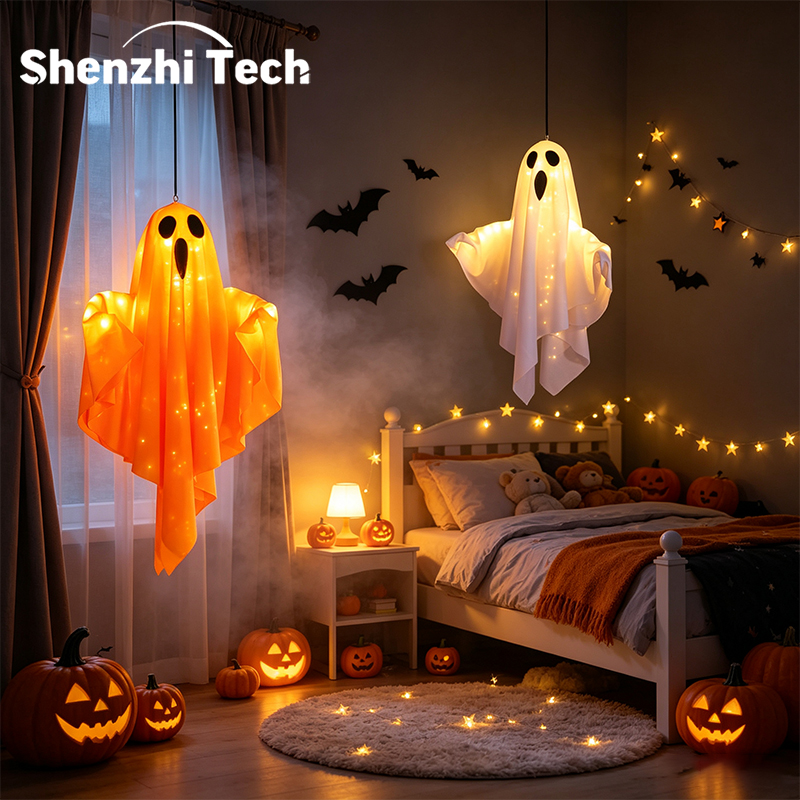 Decor Lighting Lamps - Halloween hangende verlichte spooklamp, batterij-aangedreven LED