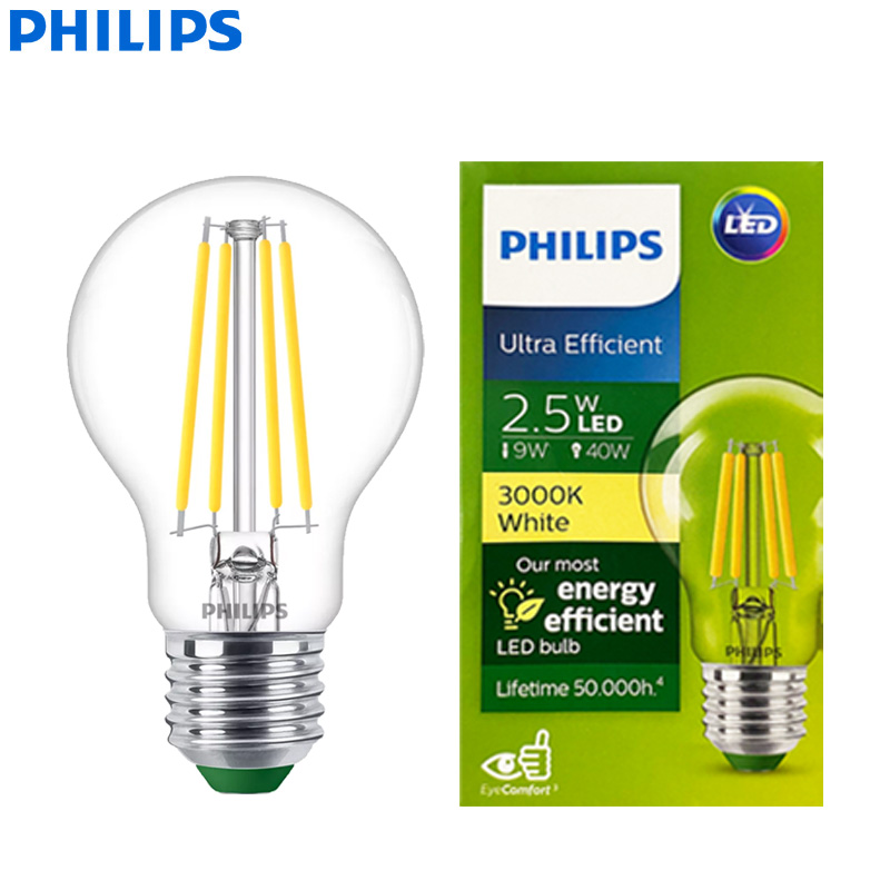 Philips Bulb Led Classic - PHILIPS Ultra Efficiënte LED Filament Lamp