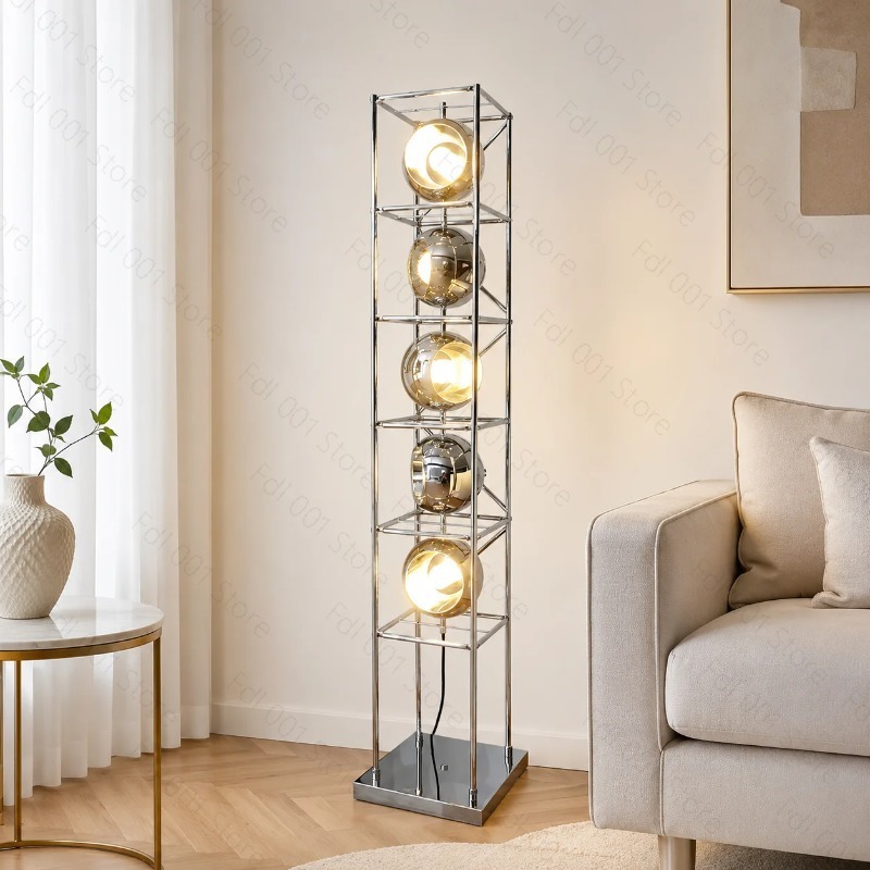 Lighting Decoration Ideas - Creatieve Bauhaus vloerlamp van chroom metaal