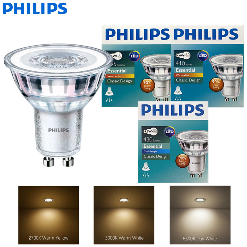 Philips Bulb Led Classic - PHILIPS GU10 PAR16 LED-spotlamp, essentieel model,