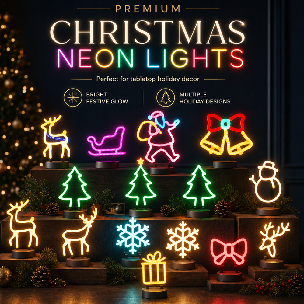 Lighting Decoration Ideas - Kerstdecoratie LED Neon Licht Hertenkop LED