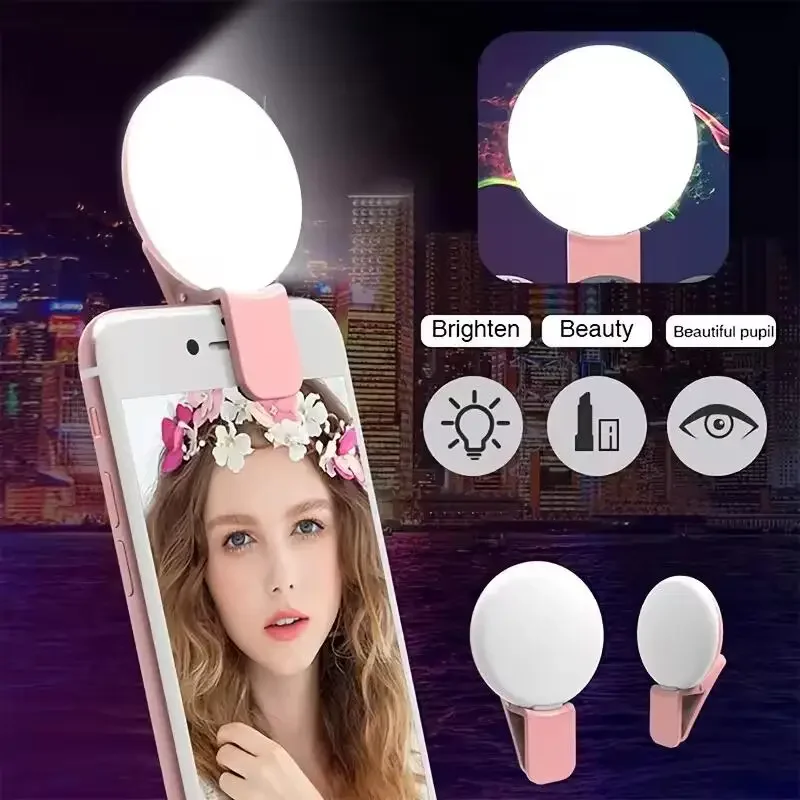 Lighting Visual - Mini draagbare selfie ringlamp LED lamp