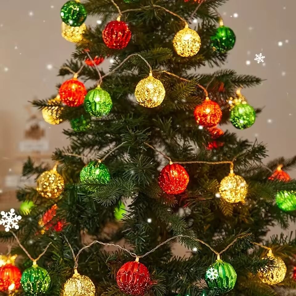Lighting Christmas Decor - Kerstdecoratieve lichtslingers 1,5M 10LED warm wit