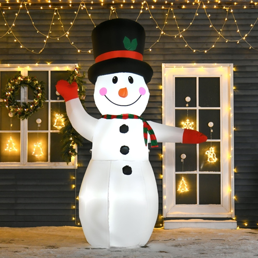 8FT opblaasbare kerstsneeuwman - Up Lighting Decor recensie en prijs