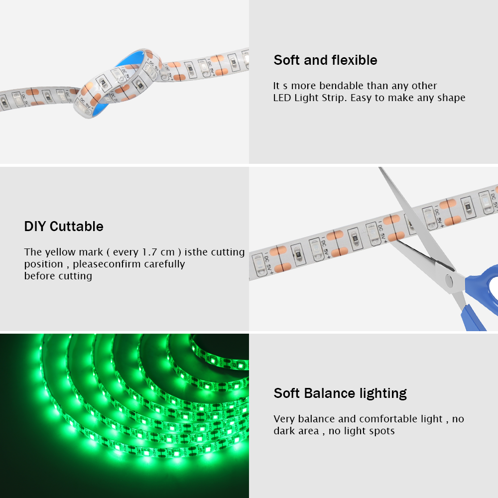 5 V 2835 LED Strip Licht USB 6 - Lighting Decoration Ideas recensie en prijs