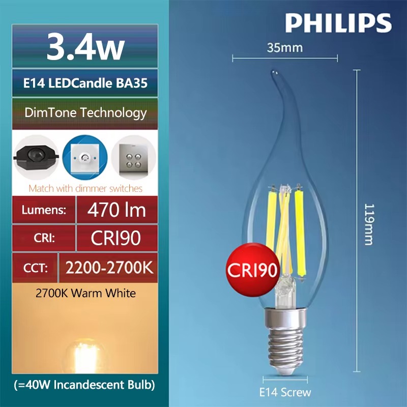 Philips LED ST64 E27 Decoratie - Philips Bulb Led Classic recensie en prijs