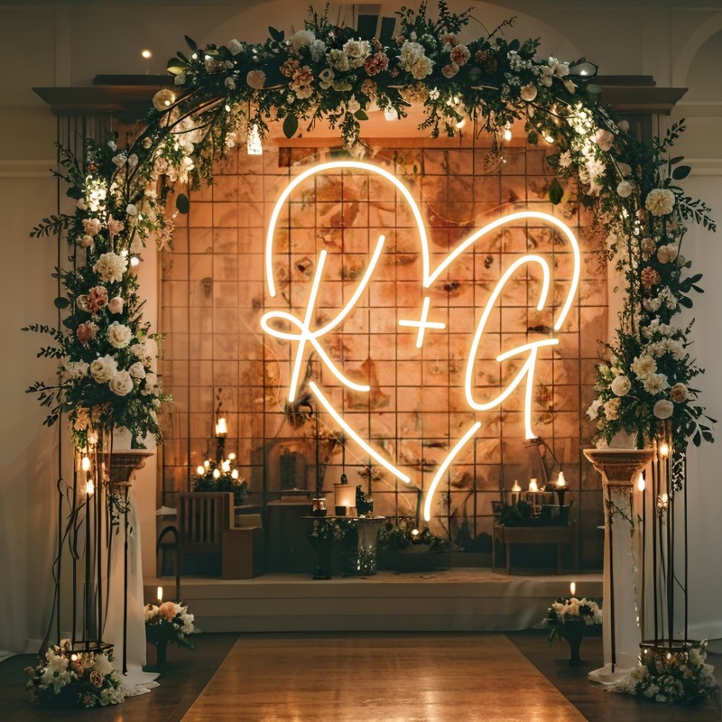 Aangepaste initialen hart LED  - Lighting Decoration Ideas recensie en prijs