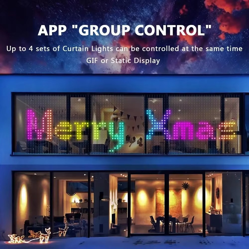 Op maat gemaakte DIY gordijnve - Lighting Christmas Decor recensie en prijs
