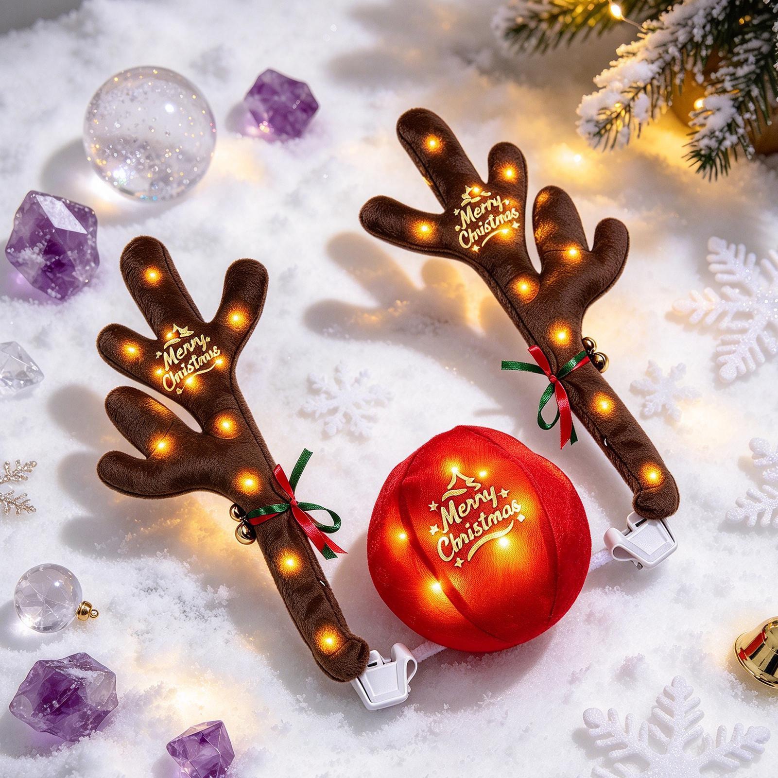 Kerstauto-antleren met verlich - Up Lighting Decor recensie en prijs