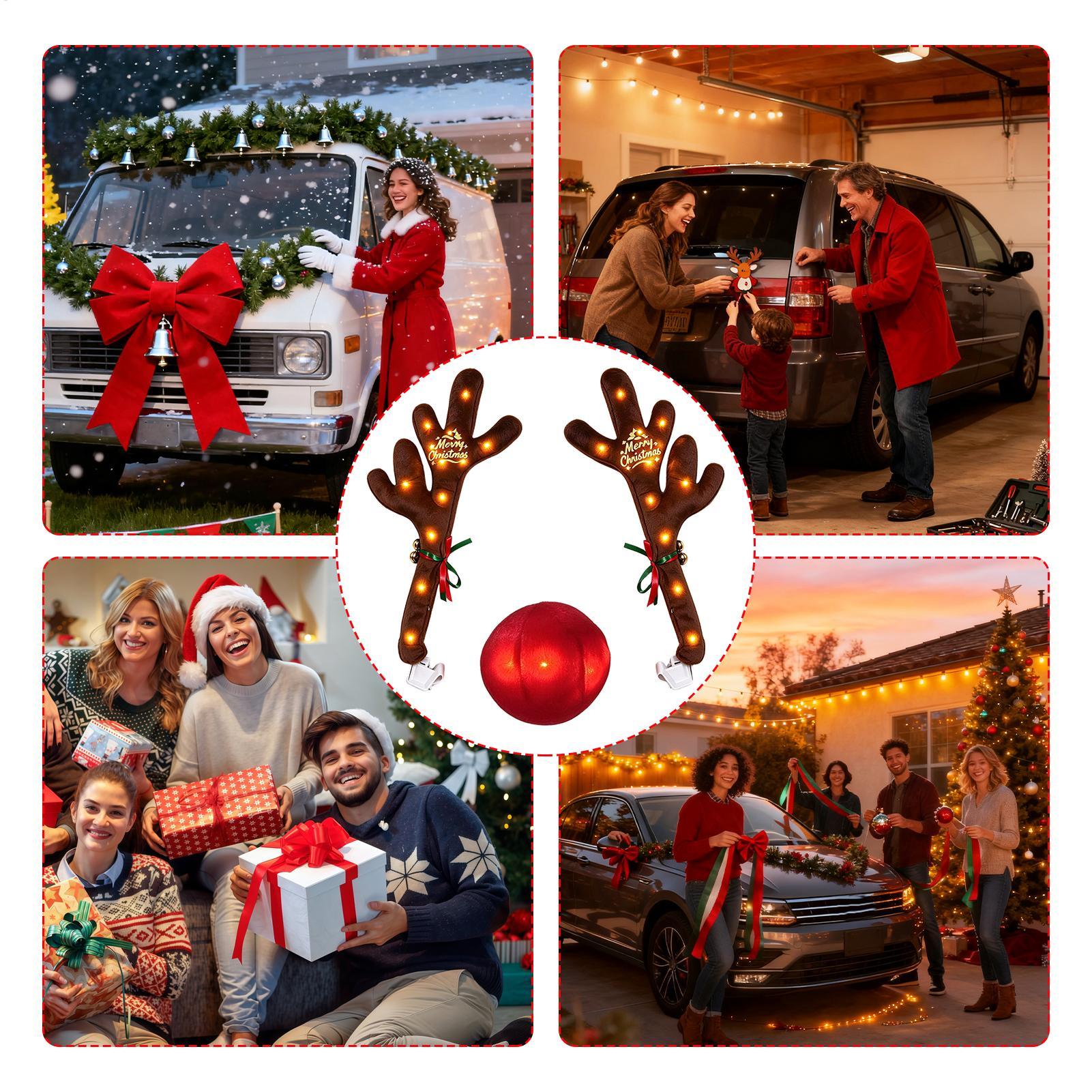 Kerstauto-antleren met verlich - Up Lighting Decor recensie en prijs